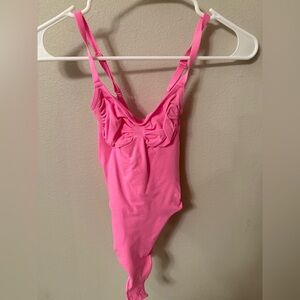 SKIMS Bright Pink Bodysuit